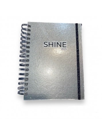 AGENDA 2025 16x22 ESPIRAL SHINE DIARIA