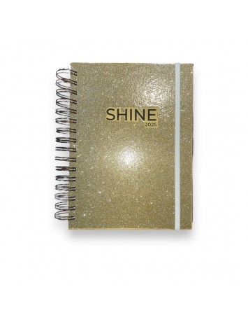 AGENDA 2025 16x22 ESPIRAL SHINE DIARIA