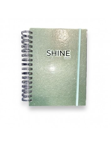 AGENDA 2025 16x22 ESPIRAL SHINE DIARIA