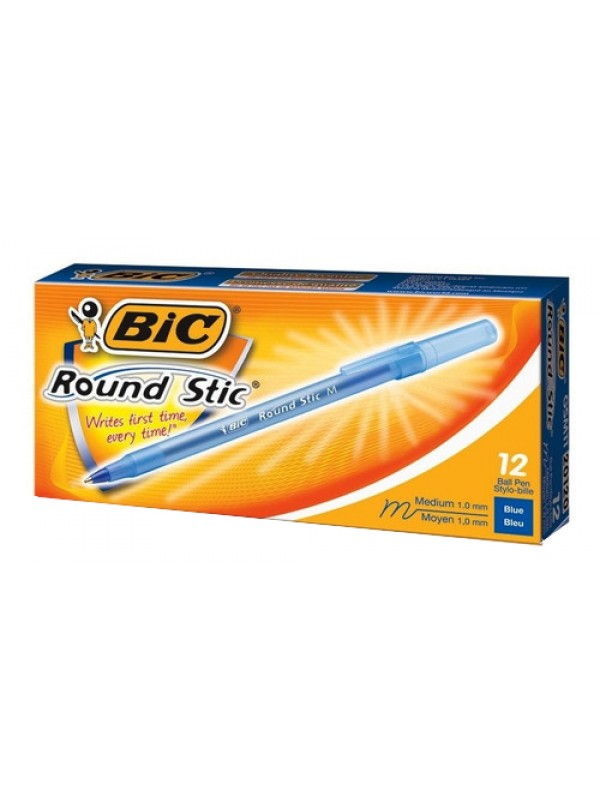 x12 BOLIGRAFO BIC ROUND STICK