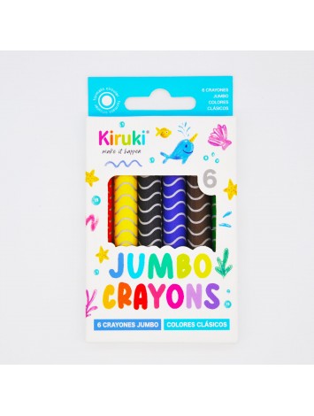 CRAYONES x6 JUMBO KIRUKI