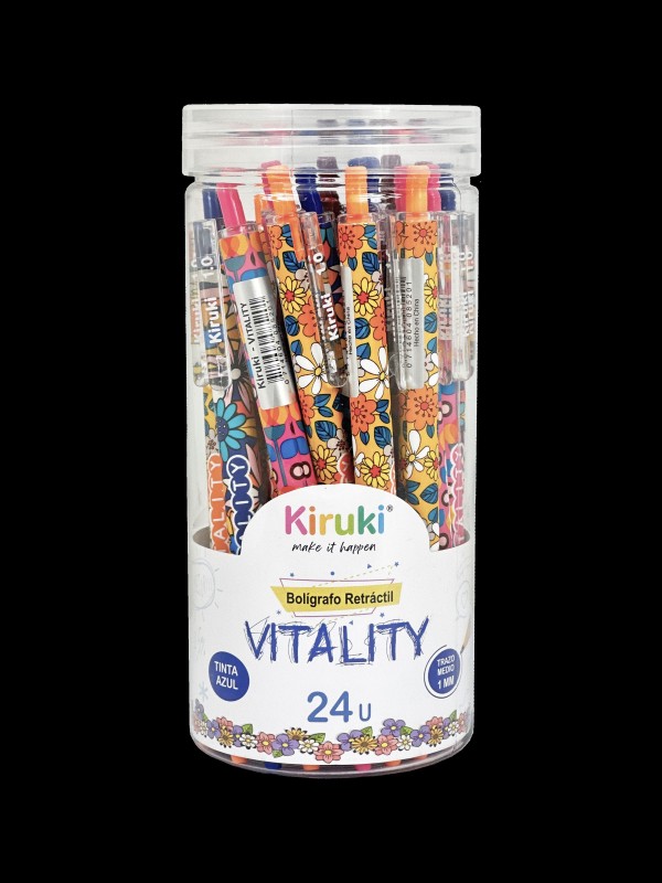 x24 BOLIGRAFO KIRUKI VITALITY AZUL