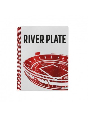 CUADERNO 29,7 UNIVERSITARIO RIVER PLATE x80 HOJAS