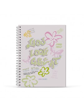 CUADERNO UNIVERSITARIO A4 TAPA DURA COMO QUIERES QUE TE QUIERA x120 HOJAS