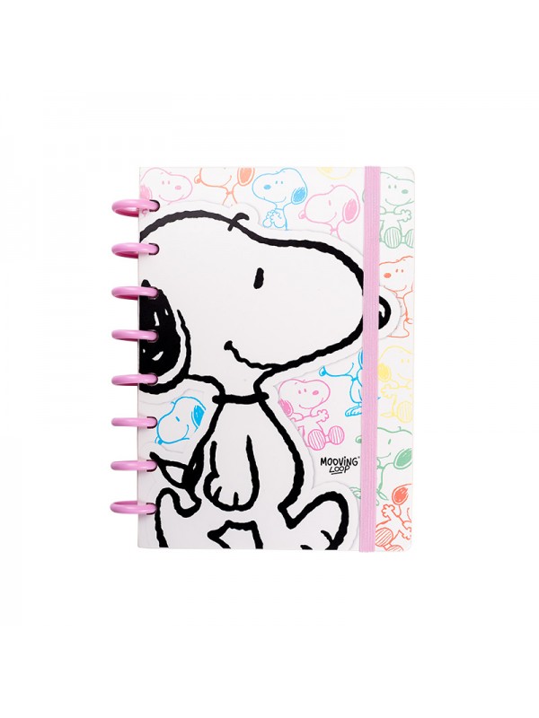 CUADERNO A5 CON DISCOS SNOOPY