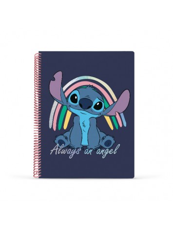 CUADERNO 29,7 UNIVERSITARIO STITCH x 80 HOJAS