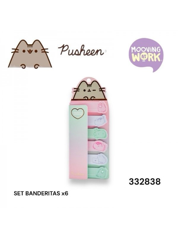 SET BANDERITAS PUSHEEN MOOVING