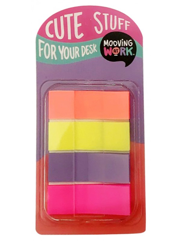 BANDERITAS MOOVINGatWORK x4 FLUO