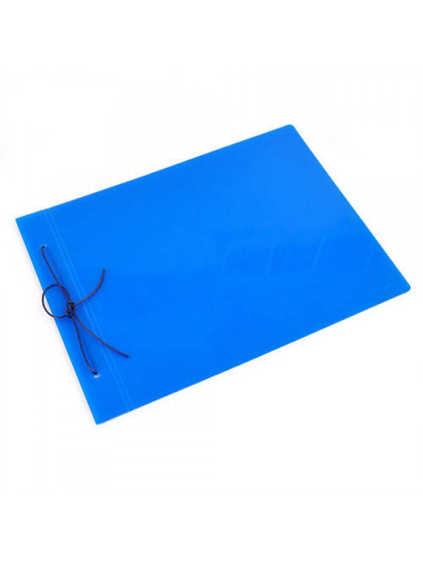 CARPETA CON CORDON N°5 TELADA AZUL