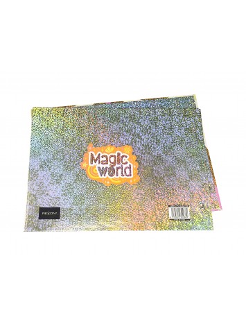 CARPETA CON CORDON N°5 REXON HOLOGLITTER MAGIC WORLD