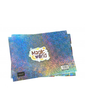 CARPETA CON CORDON N°5 REXON HOLOGLITTER MAGIC WORLD