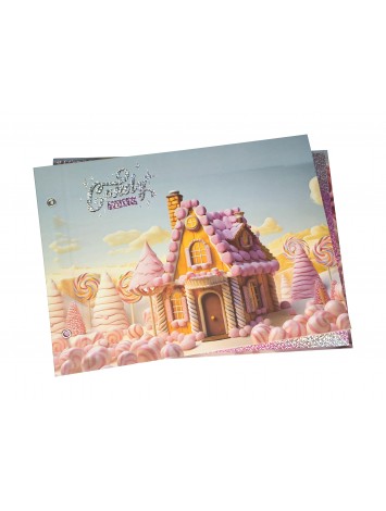 CARPETA CON CORDON N°5 REXON HOLOGLITTER CANDY TOWN