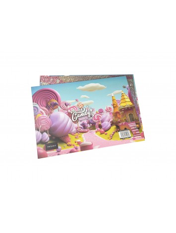 CARPETA CON CORDON N°5 REXON HOLOGLITTER CANDY TOWN