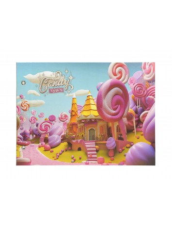 CARPETA CON CORDON N°5 REXON HOLOGLITTER CANDY TOWN