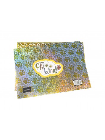 CARPETA CON CORDON N°5 REXON HOLOGLITTER CAT WORLD