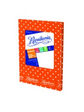 CUADERNO TAPA DURA RIVADAVIA x50 HOJAS LUNARES NARANJA