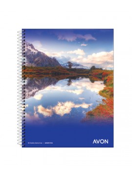 CUADERNO CON ESPIRAL 16x21 GLORIA / AVON x84 HOJAS CUADRICULADO