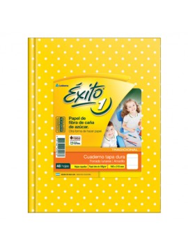 CUADERNO EXITO TAPA DURA x48 HOJAS LUNARES AMARILLO