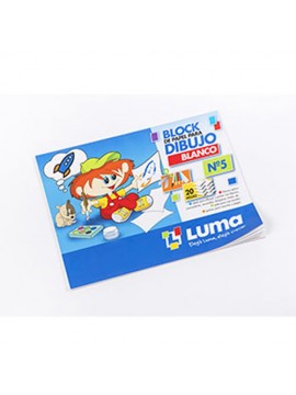 BLOCK DIBUJO LUMA N°5 BLANCO