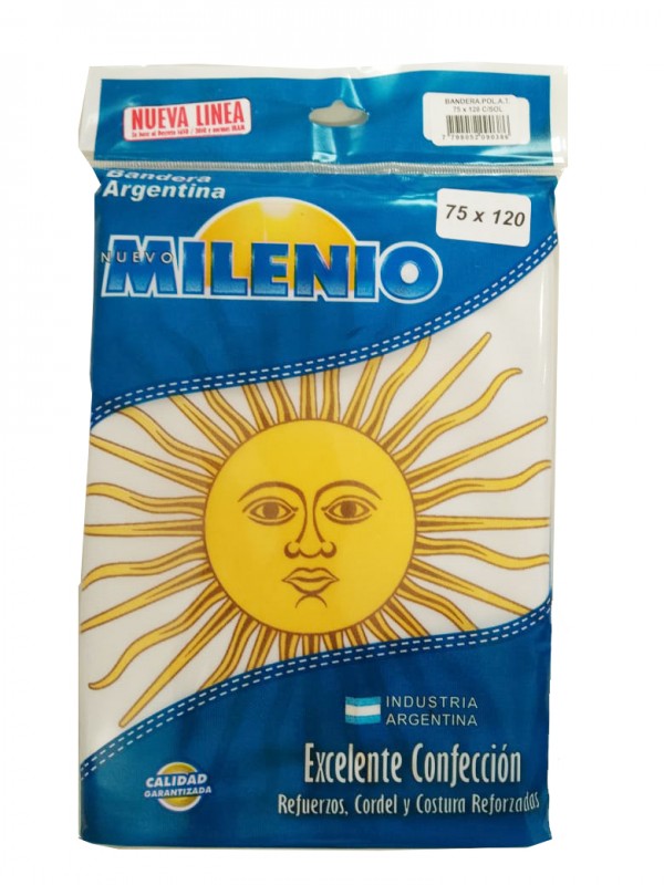 BANDERA TELA 75x120 CON SOL|