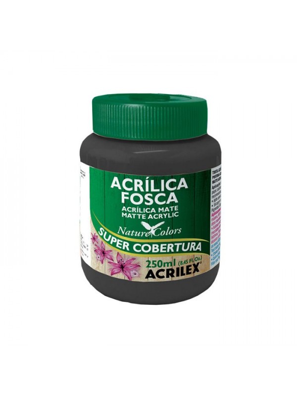 ACRILICO MATE 250 ML NEGRO ACRILEX