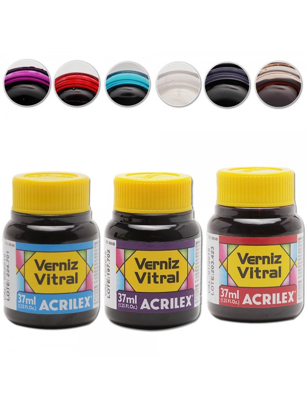 BARNIZ VITRAL 37 ML PIEL ACRILEX