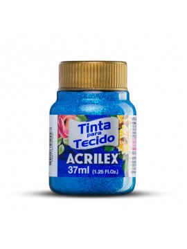 PINTURA TELA GLITTER 37 ML ROSADO ACRILEX