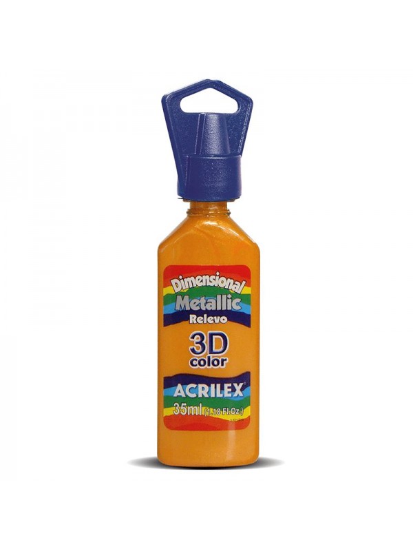 DIMENSIONAL 3D METALIC 35 ML AMARILLO ACRILEX