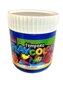 TEMPERA POTE PLAYCOLOR 300 GR AZUL MEDIO