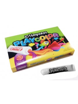 TEMPERA POMO PLAYCOLOR 8 CC x10 NEGRO