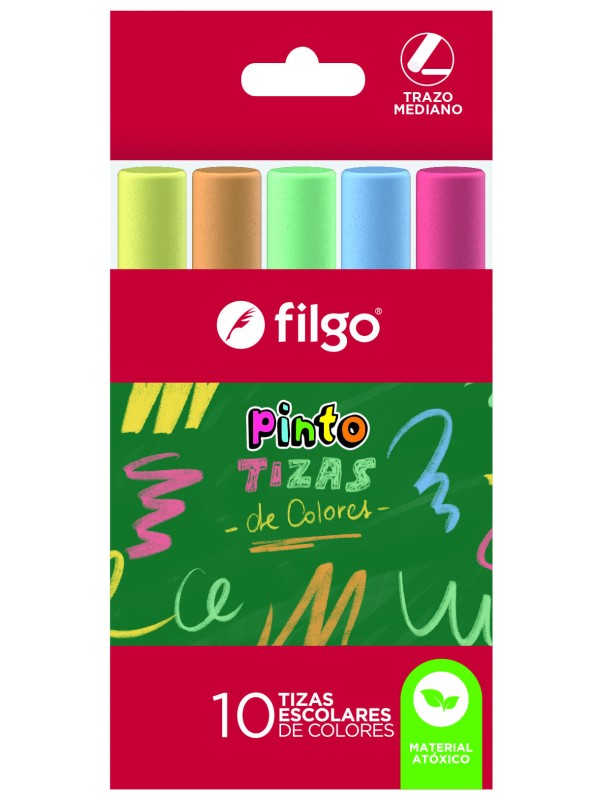 TIZA COLOR PINTO x10 FILGO