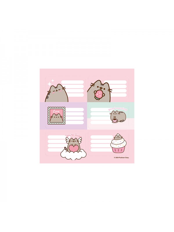 x60 ETIQUETA ESCOLAR PUSHEEN MOOVING (5x12)