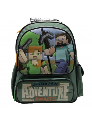 MI094 MOCHILA 16" ESPALDA MINECRAFT