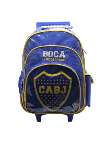 BO386 MOCHILA 16" CON CARRO BOCA JUNIORS