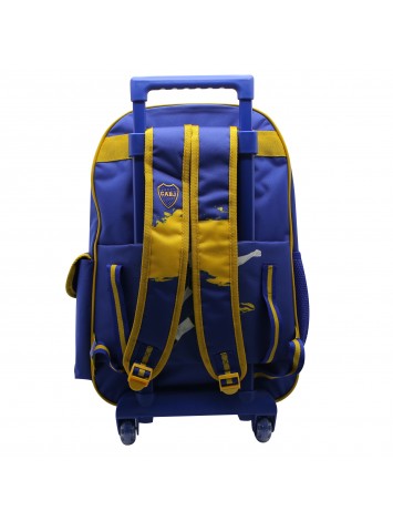 BO486 MOCHILA 18" CON CARRO BOCA JUNIORS