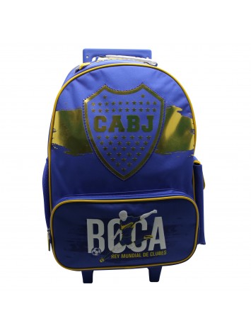 BO486 MOCHILA 18" CON CARRO BOCA JUNIORS