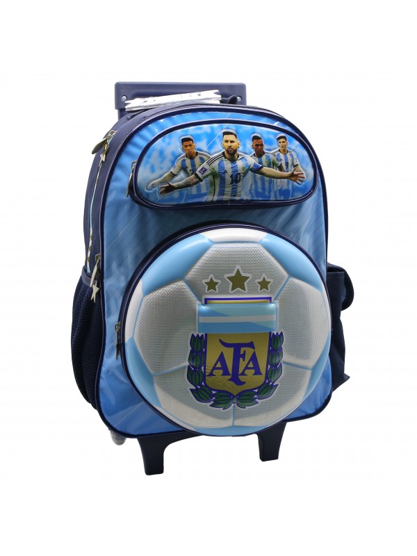 AF112 MOCHILA 16" CON CARRO ARGENTINA AFA