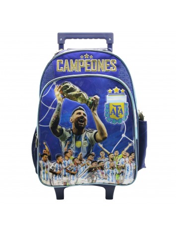 AF113 MOCHILA 16" CON CARRO ARGENTINA AFA