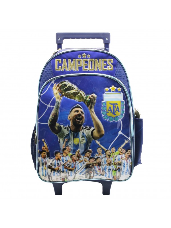 AF113 MOCHILA 16" CON CARRO ARGENTINA AFA