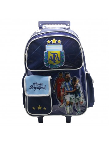 AF123 MOCHILA 18" CON CARRO ARGENTINA AFA