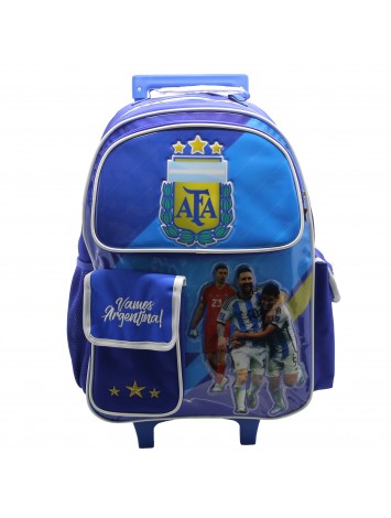 AF123 MOCHILA 18" CON CARRO ARGENTINA AFA