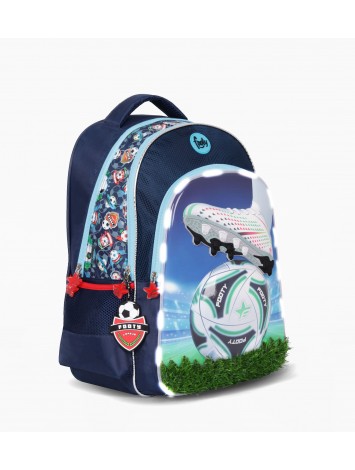 F5363 MOCHILA 18" ESPALDA FOOTY CON LED CHAMPIONS LEAGUE