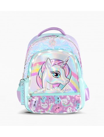 F2103 MOCHILA 18" ESPALDA FOOTY UNICORNIO