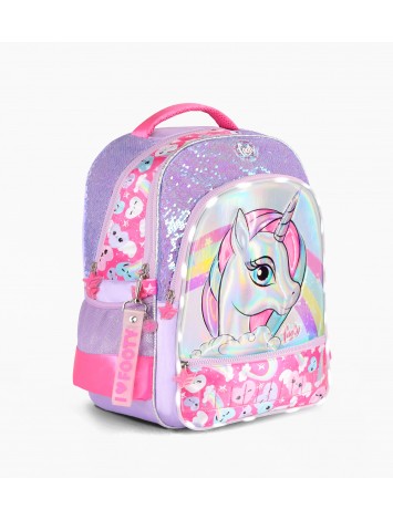 F2103 MOCHILA 18" ESPALDA FOOTY UNICORNIO