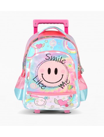 F2111 MOCHILA 18" CON CARRO CON LED FOOTY SMILE