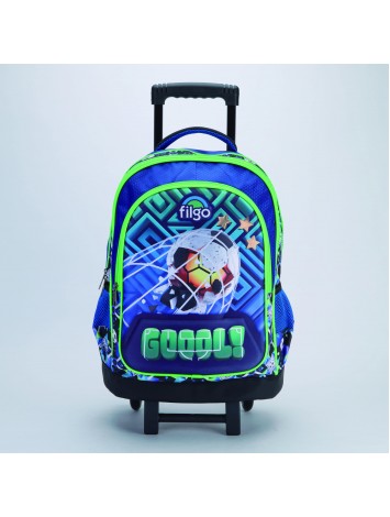 MOCHILA 18" CON CARRO 3D FUTBOL FILGO