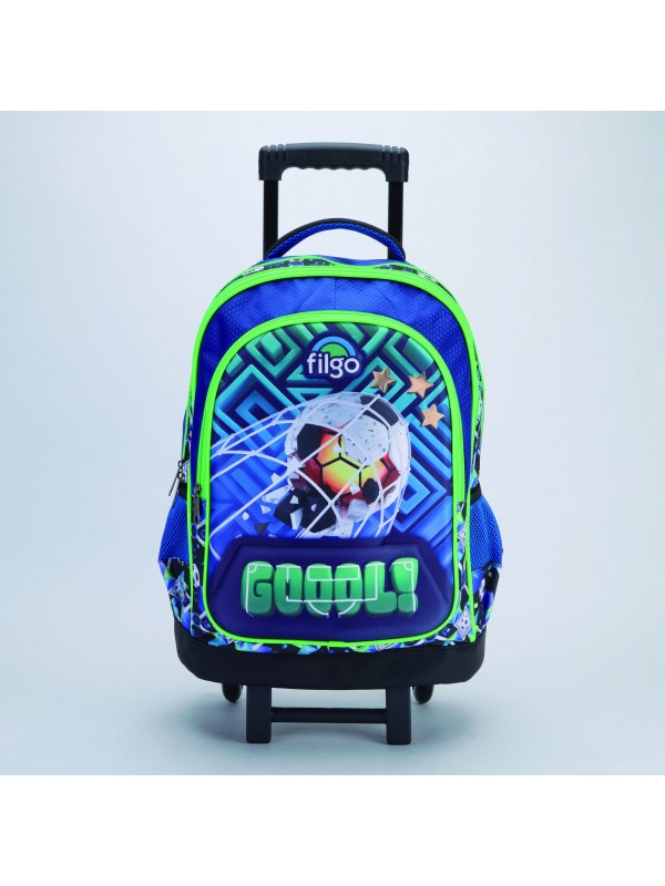 MOCHILA 18" CON CARRO 3D FUTBOL FILGO