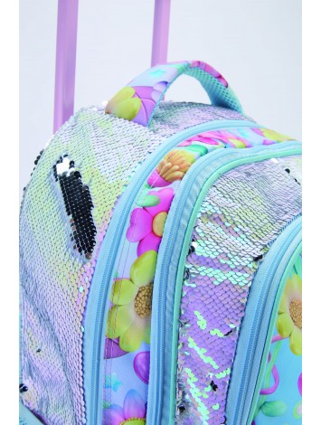 MOCHILA 18" CON CARRO 3D UNICORNIO FILGO