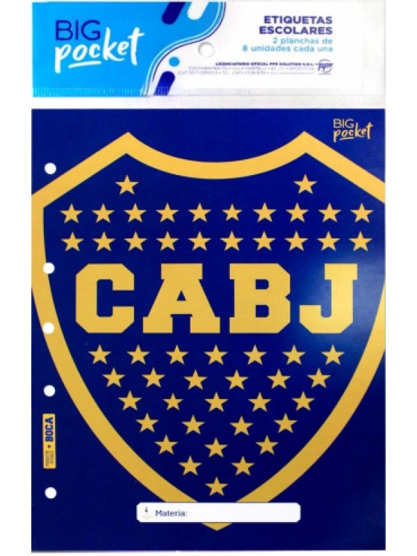 x6 SEPARADOR A4 PPR SOLUTION BOCA JUNIORS