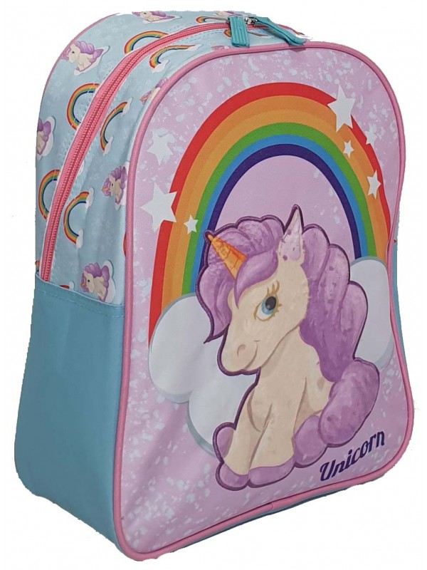 MOCHILA 13" ESPALDA ME CON APLIQUE UNICORNIO